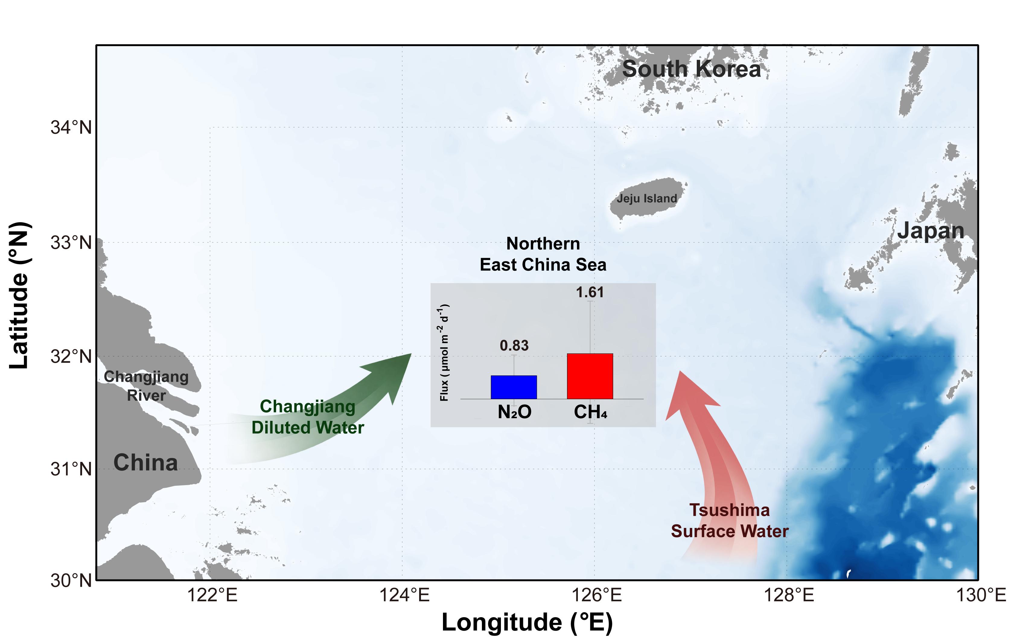 INU Oceanography Ph.D. Student Seoyoung Kim Reveals Link Between Water Mass Distribution and Emissions of Potent Greenhouse Gases N₂O and CH₄ in the Northern East China Sea main image